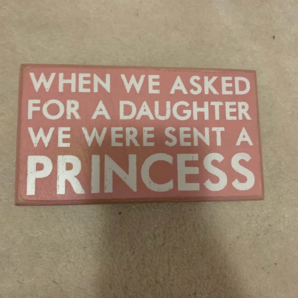 Daughter/Princess plaque
